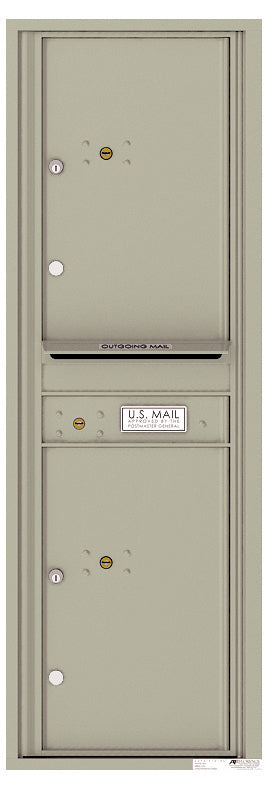 Florence 4C Horizontal Mailbox - 2 Parcel Lockers - 14 Doors High Private Access