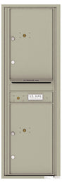 Florence 4C Horizontal Mailbox - 2 Parcel Lockers - 14 Doors High Private Access