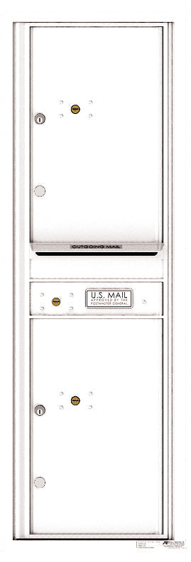 Florence 4C Horizontal Mailbox - 2 Parcel Lockers - 14 Doors High Private Access