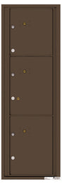 Front Loading Commercial Mailbox - 3 Parcel Lockers-Antique Bronze (AB)