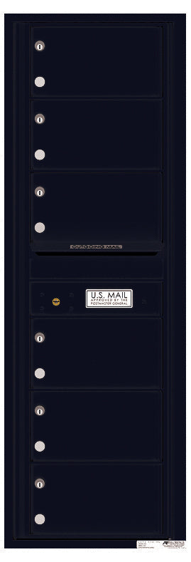 Florence 4C Horizontal Mailbox - 6 Doors - 14 Doors High Private Access