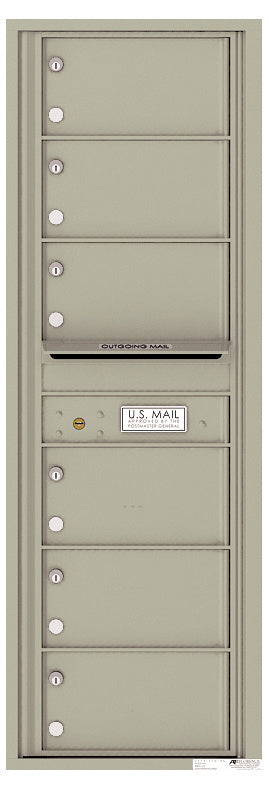 Florence 4C Horizontal Mailbox - 6 Doors - 14 Doors High Private Access