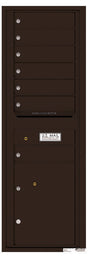 Florence 4C Horizontal Mailbox - 7 Doors, 1 Parcel Locker - 14 Doors High Private Access