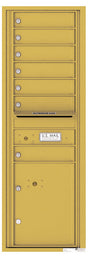 Florence 4C Horizontal Mailbox - 7 Doors, 1 Parcel Locker - 14 Doors High Private Access
