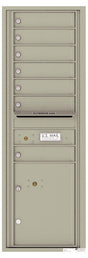 Florence 4C Horizontal Mailbox - 7 Doors, 1 Parcel Locker - 14 Doors High Private Access