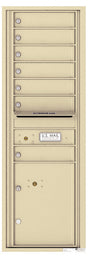 Florence 4C Horizontal Mailbox - 7 Doors, 1 Parcel Locker - 14 Doors High Private Access