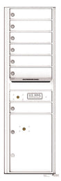 Florence 4C Horizontal Mailbox - 7 Doors, 1 Parcel Locker - 14 Doors High Private Access