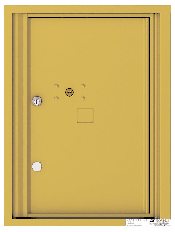 Florence 4C Horizontal Mailbox - 1 Parcel Locker - 6 Doors High Private Access