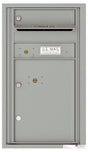 Front Loading Commercial Mailbox with 1 Tenant Compartment and 1 Parcel Locker-Silver Speck (SS)