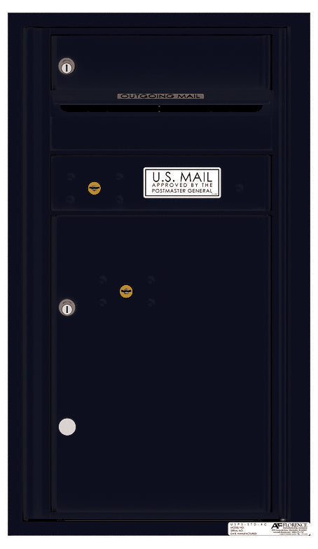 Florence 4C Horizontal Mailbox - 1 Door, 1 Parcel Locker - 8 Doors High Private Access