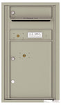 Florence 4C Horizontal Mailbox - 1 Door, 1 Parcel Locker - 8 Doors High Private Access