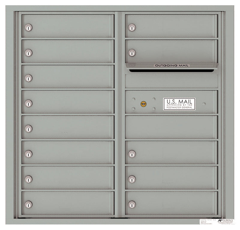 Florence 4C Horizontal Mailbox - 13 Doors - 8 Doors High Private Access