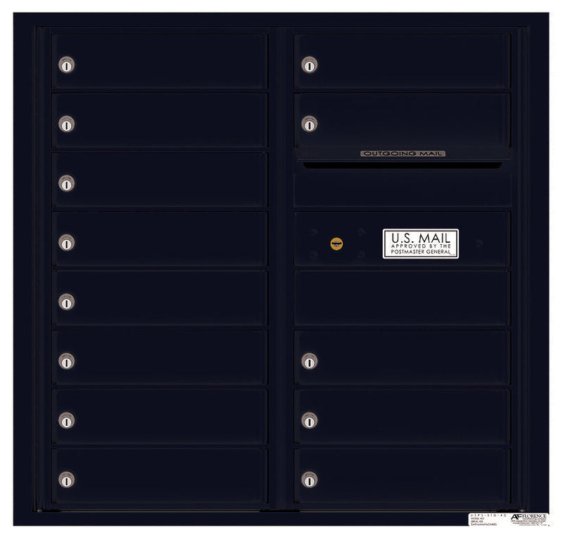 Florence 4C Horizontal Mailbox - 13 Doors - 8 Doors High Private Access