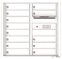 Florence 4C Horizontal Mailbox - 13 Doors - 8 Doors High Private Access