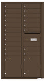 Front Loading Commercial Mailbox with 19 Tenant Compartments and 2 Parcel Lockers - Versatile Double Column Mailbox-Antique Bronze (AB)