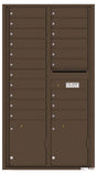 Florence 4C Horizontal Mailbox - 20 Doors, 2 Parcel Lockers - Max Height USPS Access