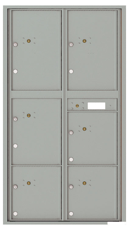 Florence 4C Horizontal Mailbox - 6 Parcel Lockers - Max Height USPS Access