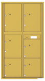 Florence 4C Horizontal Mailbox - 6 Parcel Lockers - Max Height Private Access