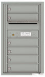 Front Loading Commercial Mailbox with 6 Tenant Compartments-Silver Speck (SS)