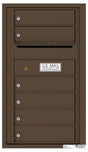 Front Loading Commercial Mailbox with 6 Tenant Compartments-Antique Bronze (AB)