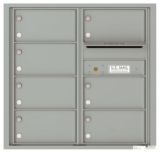 Florence 4C Horizontal Mailbox - 7 Doors - 8 Doors High USPS Access