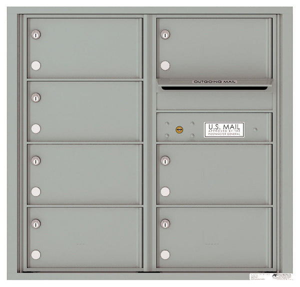 Florence 4C Horizontal Mailbox - 7 Doors - 8 Doors High USPS Access