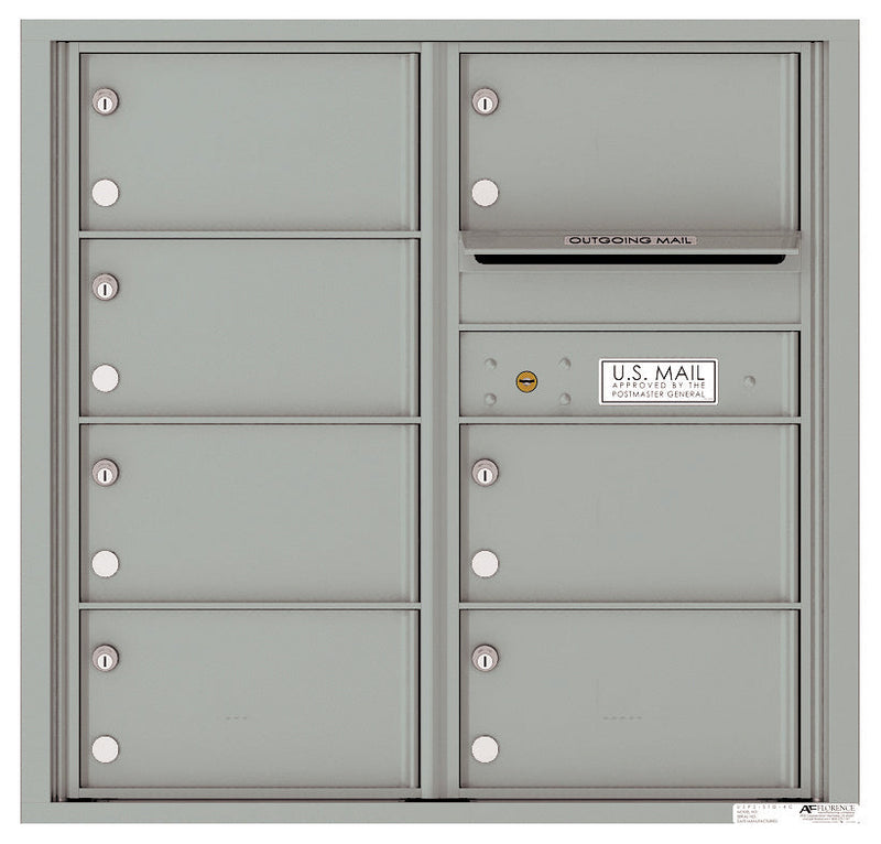 Florence 4C Horizontal Mailbox - 7 Doors - 8 Doors High Private Access