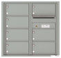 Front Loading Commercial Mailbox with 7 Tenant Compartments-Silver Speck (SS)
