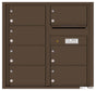 Front Loading Commercial Mailbox with 7 Tenant Compartments-Antique Bronze (AB)