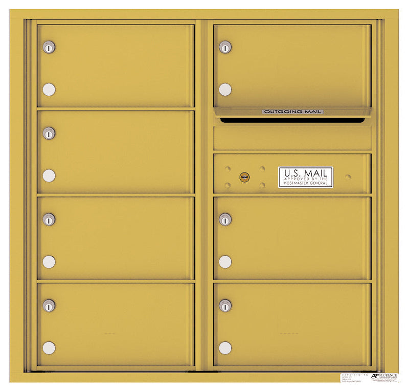 Florence 4C Horizontal Mailbox - 7 Doors - 8 Doors High Private Access