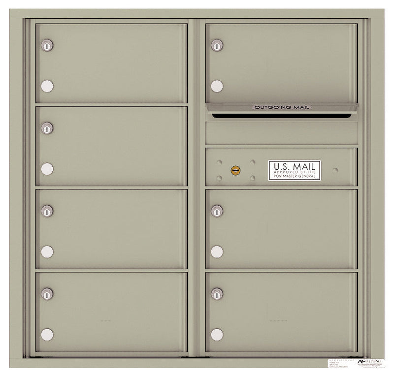 Florence 4C Horizontal Mailbox - 7 Doors - 8 Doors High Private Access