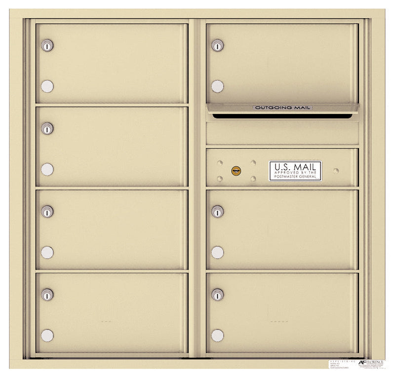 Florence 4C Horizontal Mailbox - 7 Doors - 8 Doors High Private Access