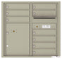 Florence 4C Horizontal Mailbox - 9 Doors, 1 Parcel Locker - 8 Doors High Private Access