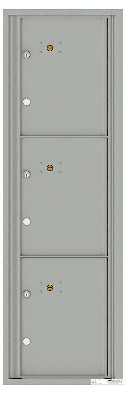 Florence 4C Horizontal Mailbox - 3 Parcel Lockers - 15 Doors High USPS Access