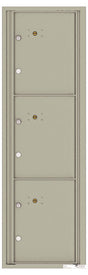 Florence 4C Horizontal Mailbox - 3 Parcel Lockers - 15 Doors High Private Access