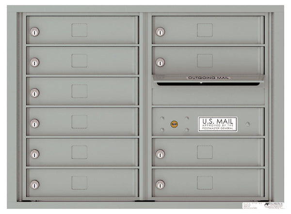Florence 4C Horizontal Mailbox - 10 Doors - 6 Doors High USPS Access