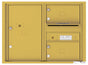 Florence 4C Horizontal Mailbox - 2 Doors, 1 Parcel Locker - 6 Doors High Private Access