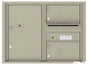 Florence 4C Horizontal Mailbox - 2 Doors, 1 Parcel Locker - 6 Doors High Private Access