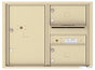 Florence 4C Horizontal Mailbox - 2 Doors, 1 Parcel Locker - 6 Doors High Private Access