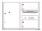 Florence 4C Horizontal Mailbox - 2 Doors, 1 Parcel Locker - 6 Doors High Private Access