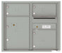 Front Loading Double Column Commercial Mailbox with 3 Tenant Doors and 1 Parcel Locker-Silver Speck (SS)