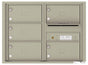 Florence 4C Horizontal Mailbox - 5 Doors - 6 Doors High Private Access