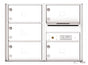 Florence 4C Horizontal Mailbox - 5 Doors - 6 Doors High Private Access