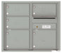 Front Loading Double Column Commercial Mailbox with 5 Tenant Doors-Silver Speck (SS)