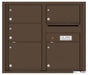 Front Loading Double Column Commercial Mailbox with 5 Tenant Doors-Antique Bronze (AB)
