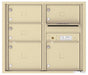 Florence 4C Horizontal Mailbox - 5 Doors - 7 Doors High - Double Column Private Access