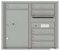 Florence 4C Horizontal Mailbox - 6 Doors, 1 Parcel Locker - 7 Doors High Private Access