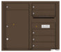 Front Loading Double Column Commercial Mailbox with 6 Tenant Doors and 1 Parcel Locker-Antique Bronze (AB)
