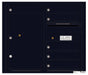 Florence 4C Horizontal Mailbox - 6 Doors, 1 Parcel Locker - 7 Doors High Private Access