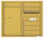 Florence 4C Horizontal Mailbox - 6 Doors, 1 Parcel Locker - 7 Doors High Private Access